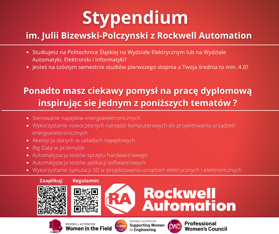 Stypendium im Julii Bizewski Polczynski z Rockwell Automation